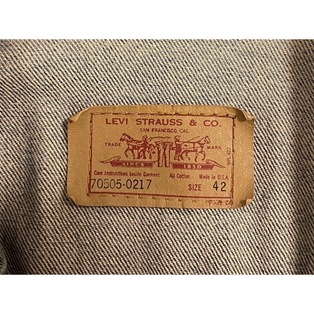 Levi's(リーバイス)の90s USA製 70505-0217 denimjacket 42 メンズのジャケット/アウター(Gジャン/デニムジャケット)の商品写真