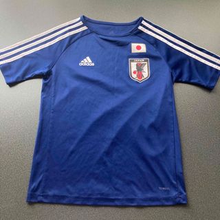 アディダス(adidas)の【美品　匿名発送】　サッカー日本代表ユニフォームTシャツ　背番号なしサイズ140(Tシャツ/カットソー)