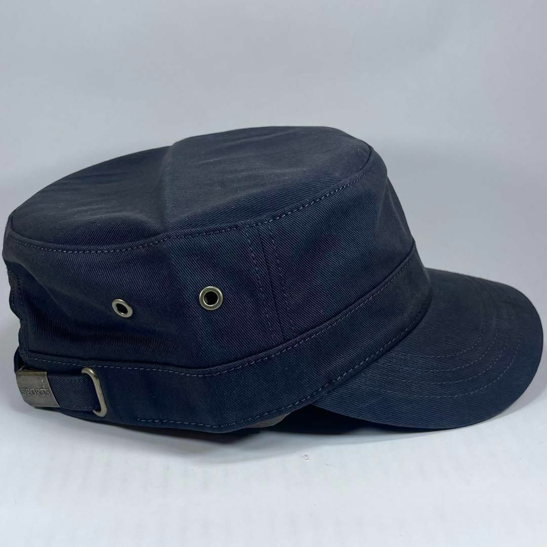 ワークキャップ メンズ ネイビー　大きいサイズ 帽子 アウトドア　新品　未使用 メンズの帽子(キャップ)の商品写真
