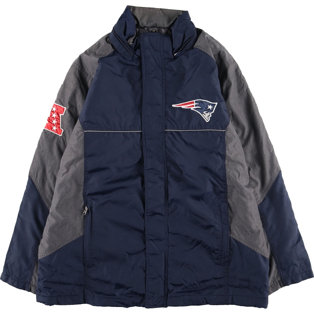 古着 NFL NEW ENGLAND PATRIOTS ニューイングランドペイトリオッツ バックワッペン ナイロンジャケット メンズL /eaa394010 メンズのジャケット/アウター(ナイロンジャケット)の商品写真