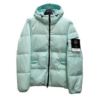 ストーンアイランド(STONE ISLAND)のストーンアイランド ダウンジャケット 771540223 フェザー混 L ブルー(ダウンジャケット)