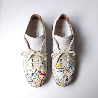 マルタンマルジェラ(Maison Martin Margiela)のMaison Margiela ペイント レプリカジャーマントレーナー(スニーカー)