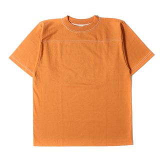 ドゥニーム(DENIME)の新品 DENIME ドゥニーム Tシャツ サイズ:M 22AW 無地 フットボール クルーネック 半袖Tシャツ Lot 265 FOOTBALL TEE ブリック 日本製 トップス カットソー【メンズ】(Tシャツ/カットソー(半袖/袖なし))