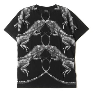 マルセロブロン(MARCELO BURLON)の美品 MARCELO BURLON マルセロ ブロン Tシャツ サイズ:XS イグアナ グラフィック クルーネック 半袖Tシャツ ブラック 黒 トップス カットソー【メンズ】【中古】(Tシャツ/カットソー(半袖/袖なし))