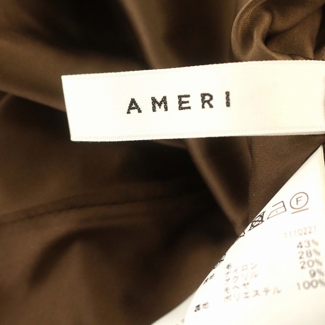 Ameri VINTAGE(アメリヴィンテージ)のアメリ Ameri 23年 ロングスカート ウール グリッターツイード S 茶 レディースのスカート(ロングスカート)の商品写真