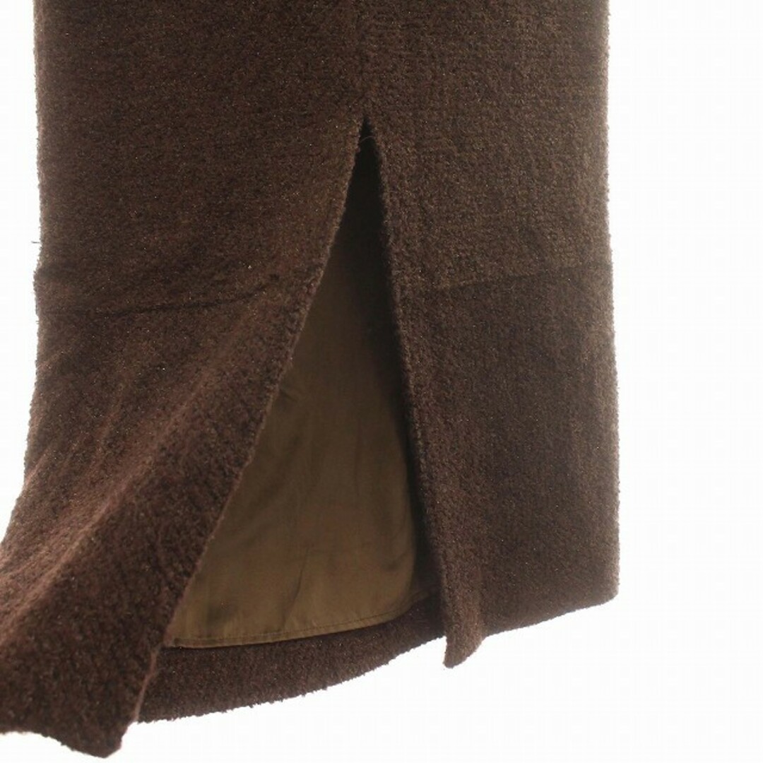Ameri VINTAGE(アメリヴィンテージ)のアメリ Ameri 23年 ロングスカート ウール グリッターツイード S 茶 レディースのスカート(ロングスカート)の商品写真