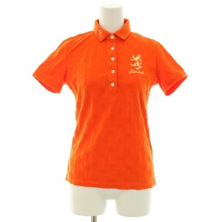 アドミラル(Admiral)のアドミラル ゴルフウェア ポロシャツ 半袖 立体パイル ロゴ刺繍 S オレンジ(ポロシャツ)