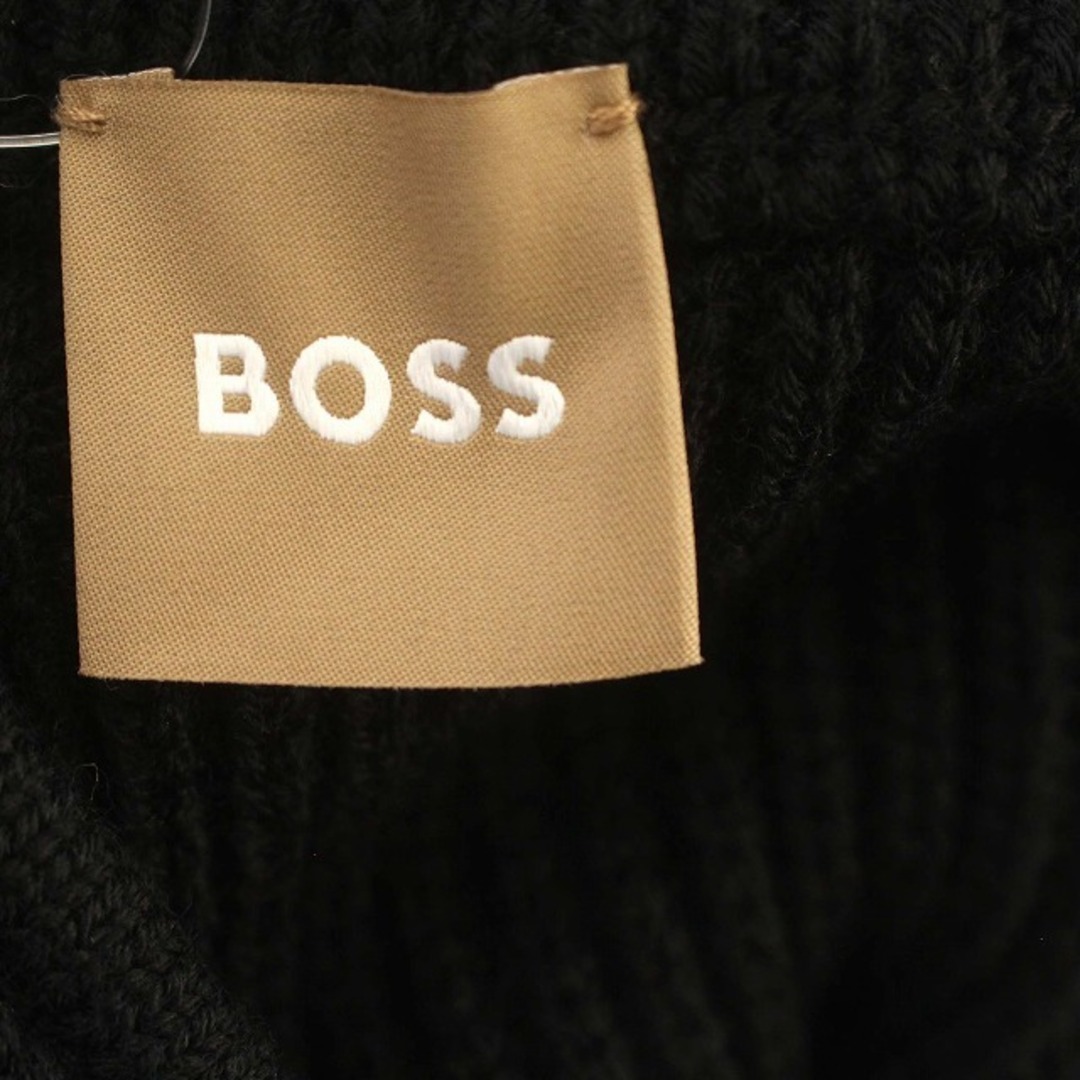 HUGO BOSS(ヒューゴボス)のボス HUGO BOSS ニット ポンチョ ジャケット カーディガン 黒 レディースのジャケット/アウター(ブルゾン)の商品写真