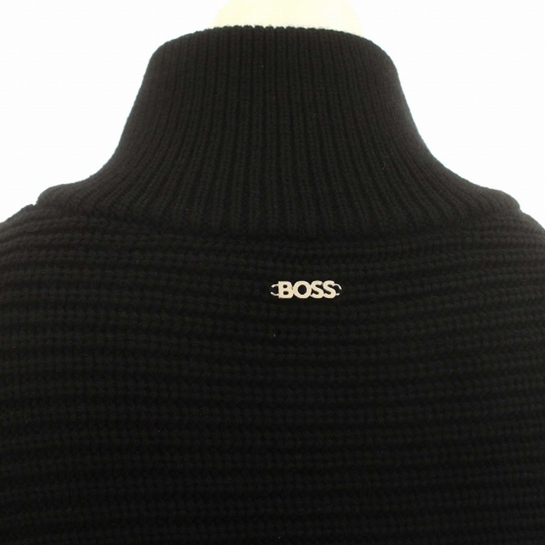 HUGO BOSS(ヒューゴボス)のボス HUGO BOSS ニット ポンチョ ジャケット カーディガン 黒 レディースのジャケット/アウター(ブルゾン)の商品写真