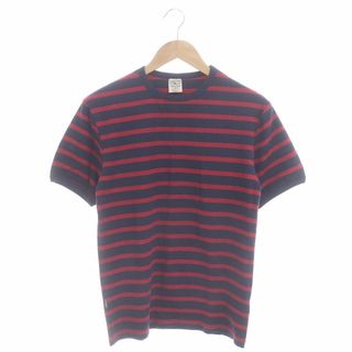 アヴィレックス(AVIREX)のアヴィレックス Tシャツ カットソー 半袖 ボーダー柄 M 赤 6163371(Tシャツ/カットソー(半袖/袖なし))