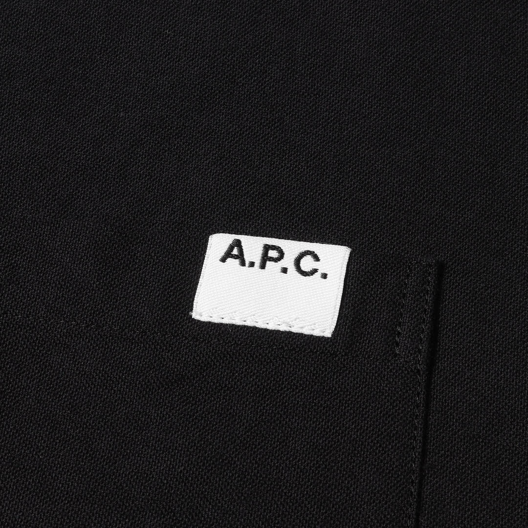 A.P.C(アーペーセー)のA.P.C. アーペーセー シャツ サイズ:S コットン オープンカラー 長袖シャツ 24223-1-75991 開襟 長袖 ボックス ブラック 黒 トップス カジュアルシャツ【メンズ】【中古】 メンズのトップス(シャツ)の商品写真