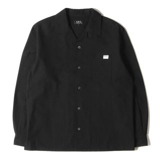 アーペーセー(A.P.C)のA.P.C. アーペーセー シャツ サイズ:S コットン オープンカラー 長袖シャツ 24223-1-75991 開襟 長袖 ボックス ブラック 黒 トップス カジュアルシャツ【メンズ】【中古】(シャツ)