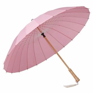 【色: 桃色(ピンク)】Lanx. 和傘 和風 軽い 24本骨 晴れ 雨 兼用 (その他)