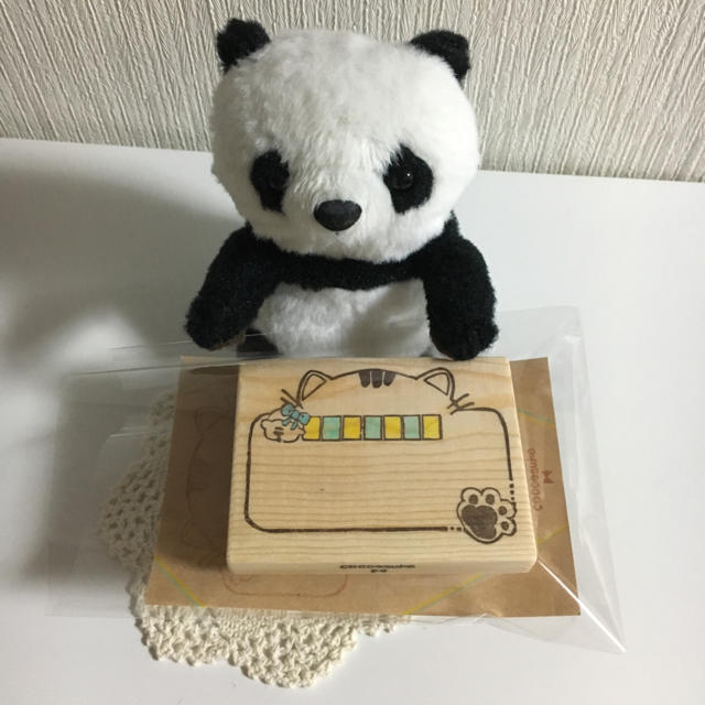 HA-17】宛名書き用 ねこ (水色) 消しゴム はんこ ハンドメイドの文具/ステーショナリー(はんこ)の商品写真