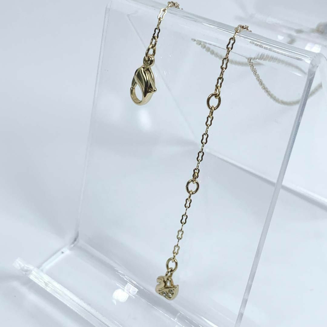 SWAROVSKI(スワロフスキー)の【極美品】SWAROVSKI　スワロフスキー　ブランド　ダブルハート　ネックレス レディースのアクセサリー(ネックレス)の商品写真