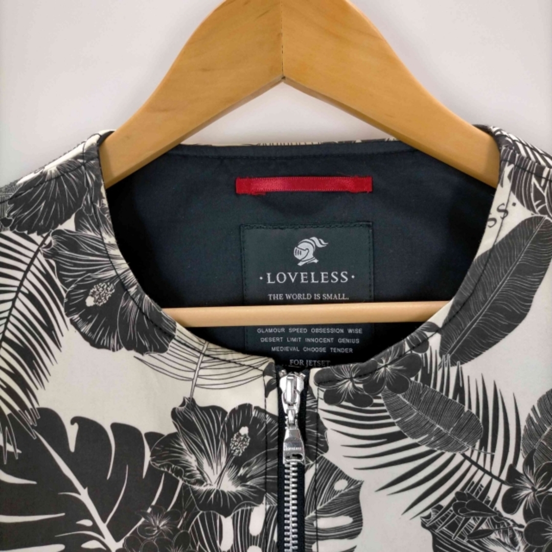 LOVELESS(ラブレス)のLOVELESS(ラブレス) ボタニカル ジップアップブルゾン メンズ アウター メンズのジャケット/アウター(ノーカラージャケット)の商品写真