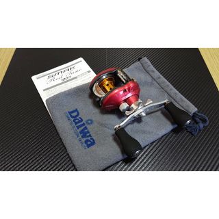 ダイワ(DAIWA)のダイワ精工 06 スマックレッドチューン 100R (予備機/ハンドルノブ改)(リール)