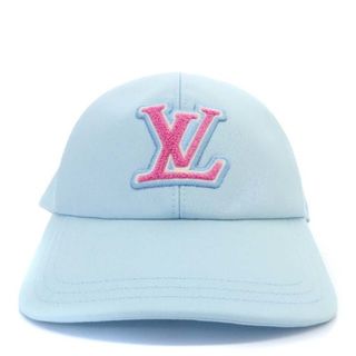 ルイヴィトン LV リミックス キャップ LV シグネチャー 水色 M7318M