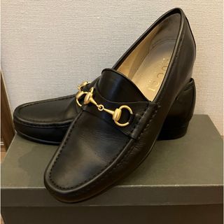 Gucci - GUCCI グッチ ホースビット ローファー ブラック 26.5cm