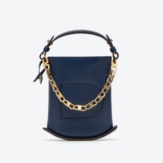 デルヴォー(DELVAUX)のDELVAUX デルヴォー パン エクラ Pin Eclat ネイビー(ショルダーバッグ)