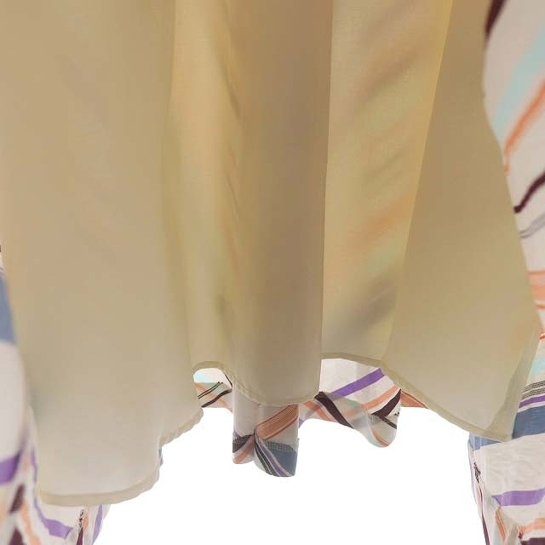 アルアバイル マンテコボーダーフレアスカート ロング丈 ミモレ丈 2 M レディースのスカート(ロングスカート)の商品写真