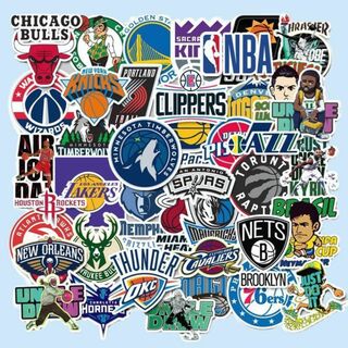NBA バスケットボール 防水ステッカー 40枚セット チームロゴ(バスケットボール)