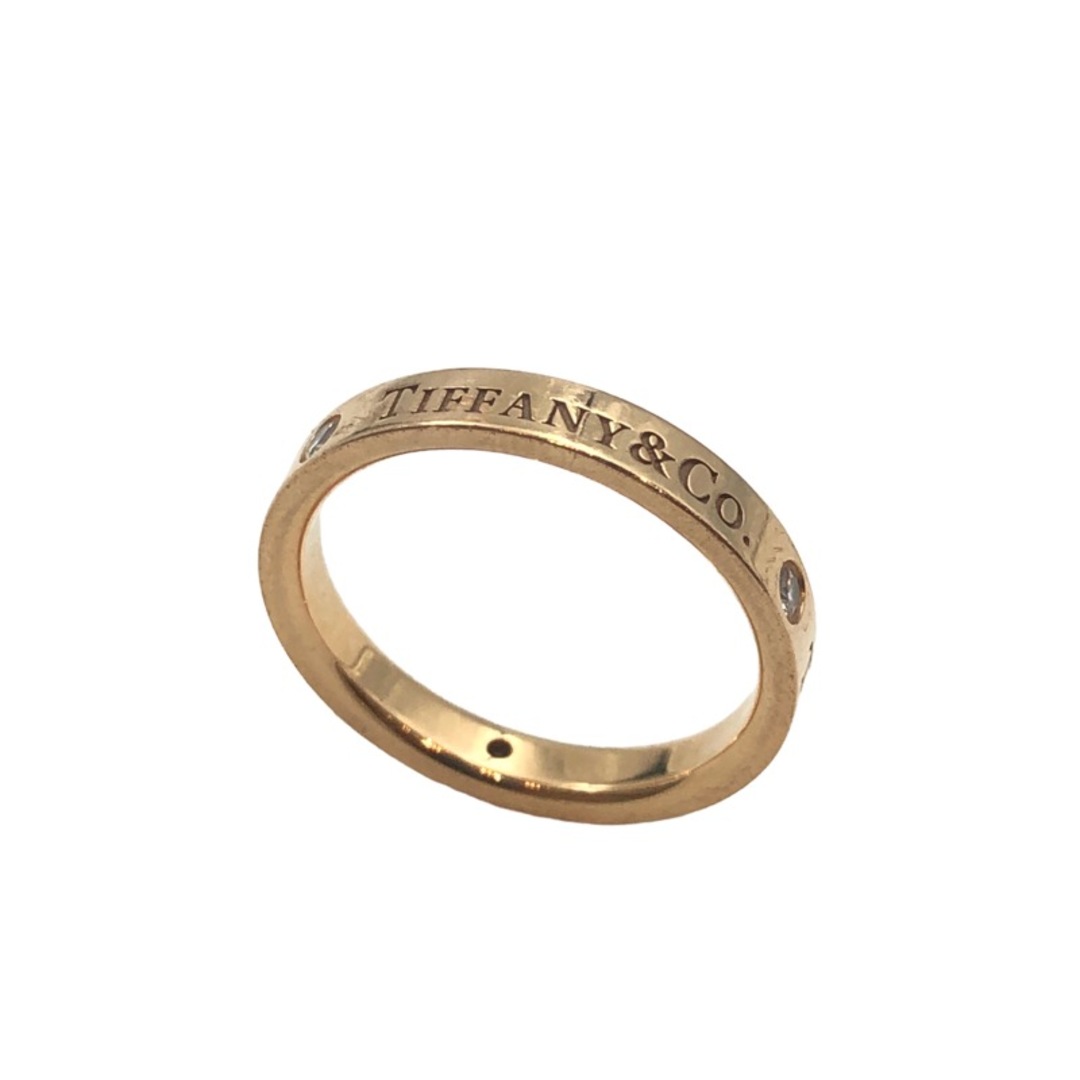 Tiffany & Co. - 　ティファニー TIFFANY＆CO フラットバンドリング 3Pダイヤ 750PG #13 PG アクセサリー
