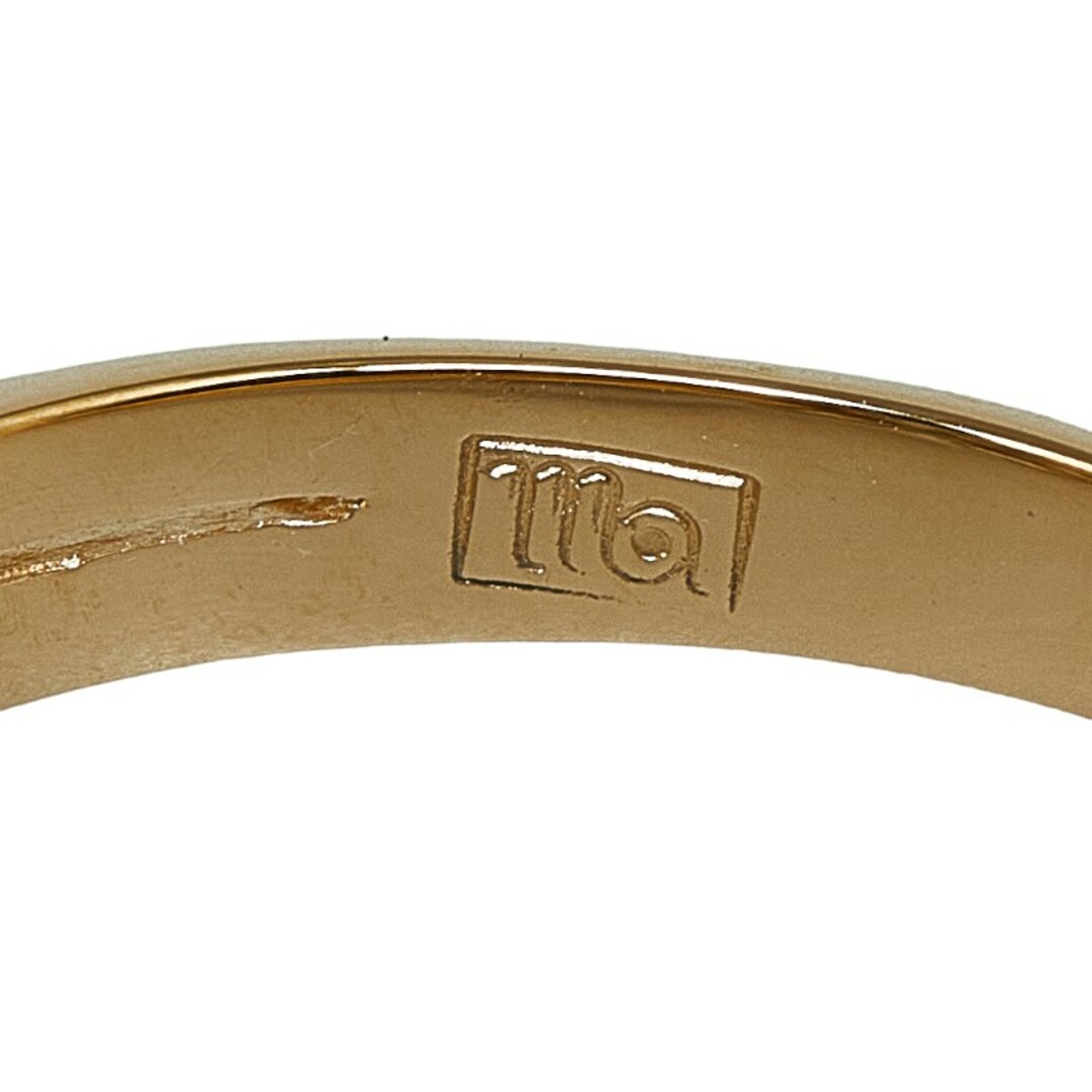 美品 K18YG イエローゴールド Pt900 プラチナ リング 指輪 ダイヤ 0.12ct 【1-0144726】 レディースのアクセサリー(リング(指輪))の商品写真