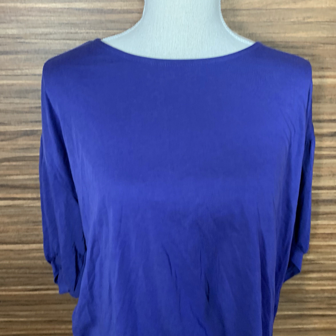 Brillage ブリアージュ Tシャツ Lサイズ 紫 パープル 半袖 無地 レディースのトップス(Tシャツ(半袖/袖なし))の商品写真