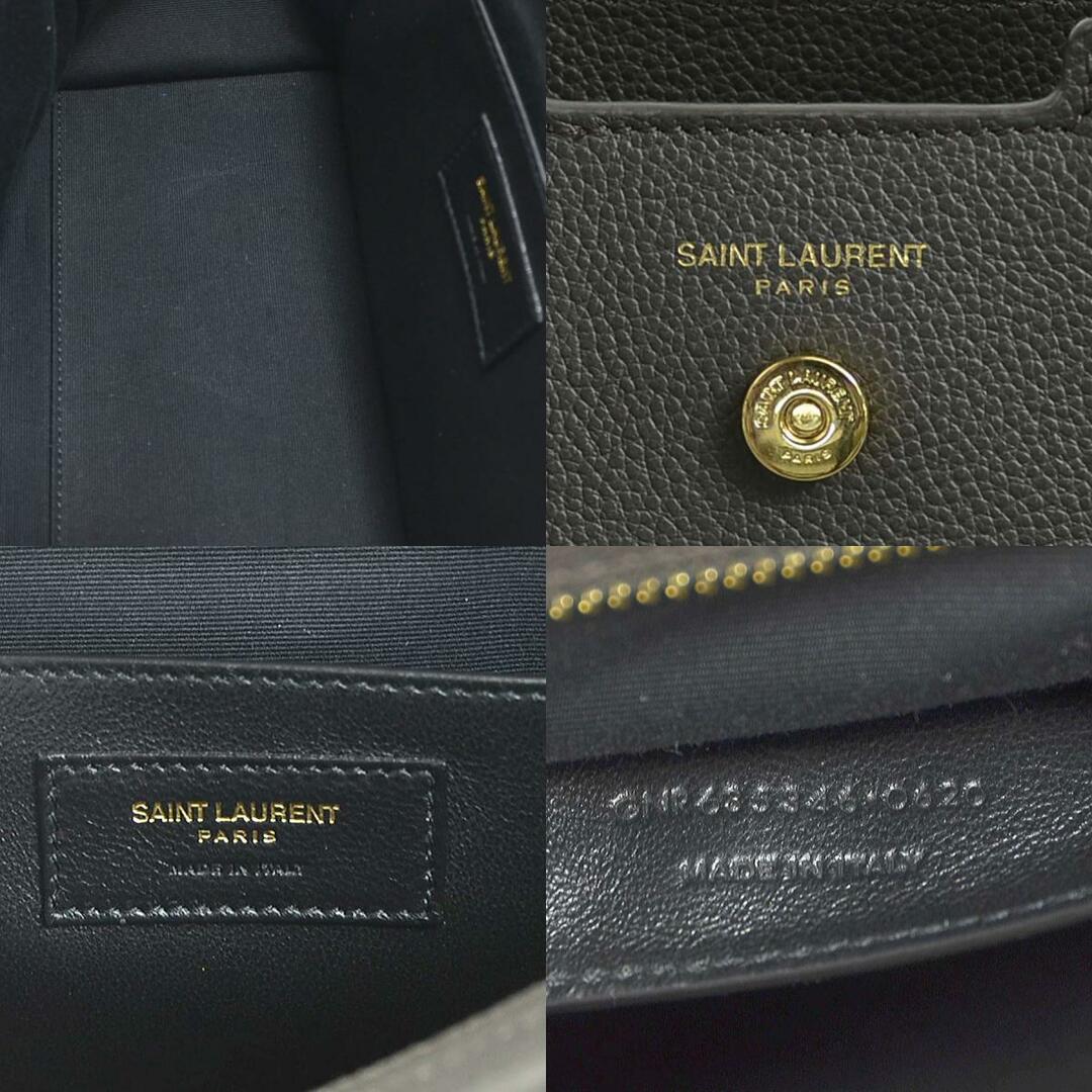 Saint Laurent(サンローラン)のサンローラン SAINT LAURENT ハンドバッグ ショルダーバッグ ダウンタウン ベイビー レザー グレー レディース 635346 送料無料【中古】 99888f レディースのバッグ(ハンドバッグ)の商品写真