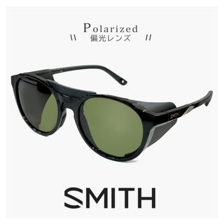 スミス(SMITH)の【新品】 SMITH スミス 偏光サングラス venture ベンチャー CP-Polar Gray Green 偏光 レンズ スポーツサングラス メンズ 登山用 ハイキング 自転車 バイク ヨット 釣り サイドシールド・ストラップ付き(サングラス/メガネ)