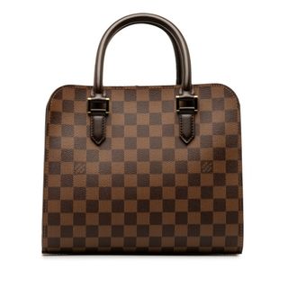 ルイヴィトン(LOUIS VUITTON)の美品 ルイ ヴィトン ダミエ トリアナ ハンドバッグ N51155 PVC レディース LOUIS VUITTON 【222-45329】(ハンドバッグ)