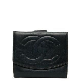 シャネル(CHANEL)のシャネル デカココ ダブルホック 二つ折り財布 レザー レディース CHANEL 【222-45352】(財布)