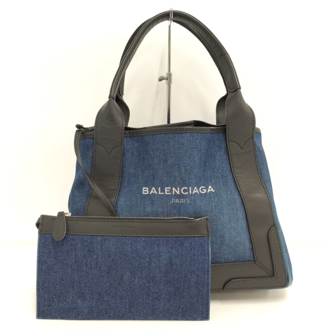 Balenciaga(バレンシアガ)のBALENCIAGA トートバッグ ネイビー カバス S デニム ブルー レディースのバッグ(トートバッグ)の商品写真