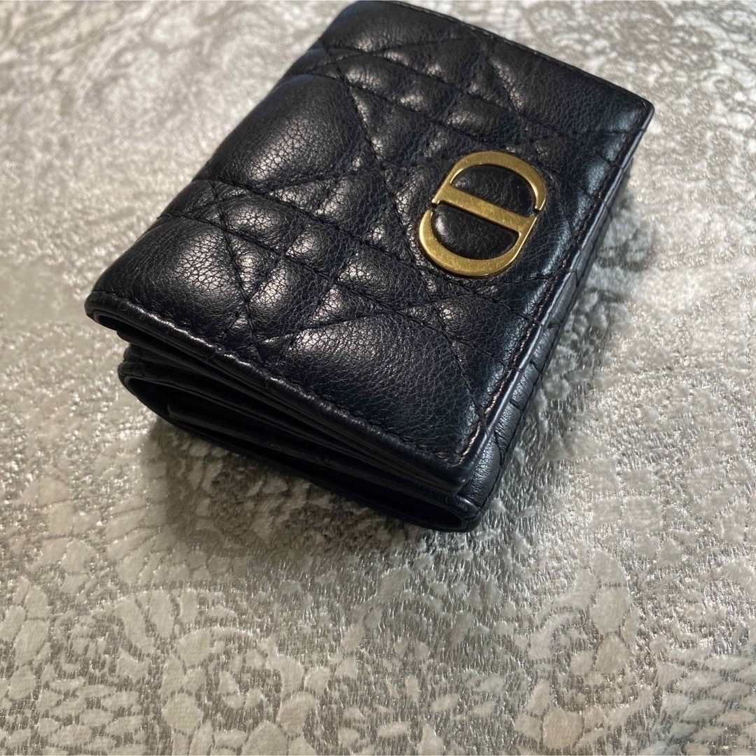 Dior 三つ折り財布 コンパクト財布 ミニウォレット ディオール レザー Dior 三つ折り財布 コンパクト財布 ミニウォレット ディオール レザー