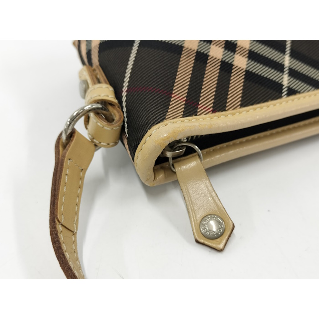 BURBERRY(バーバリー)のBURBERRY ミニハンドバッグ ノバチェック キャンバス チャコール レディースのバッグ(ハンドバッグ)の商品写真