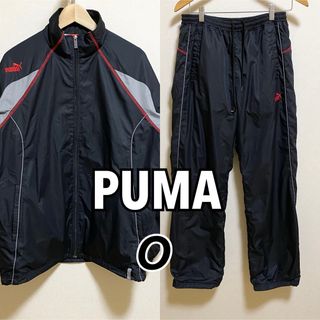 PUMA - PUMA／ナイロン上下セット／サイズO／マットブラック