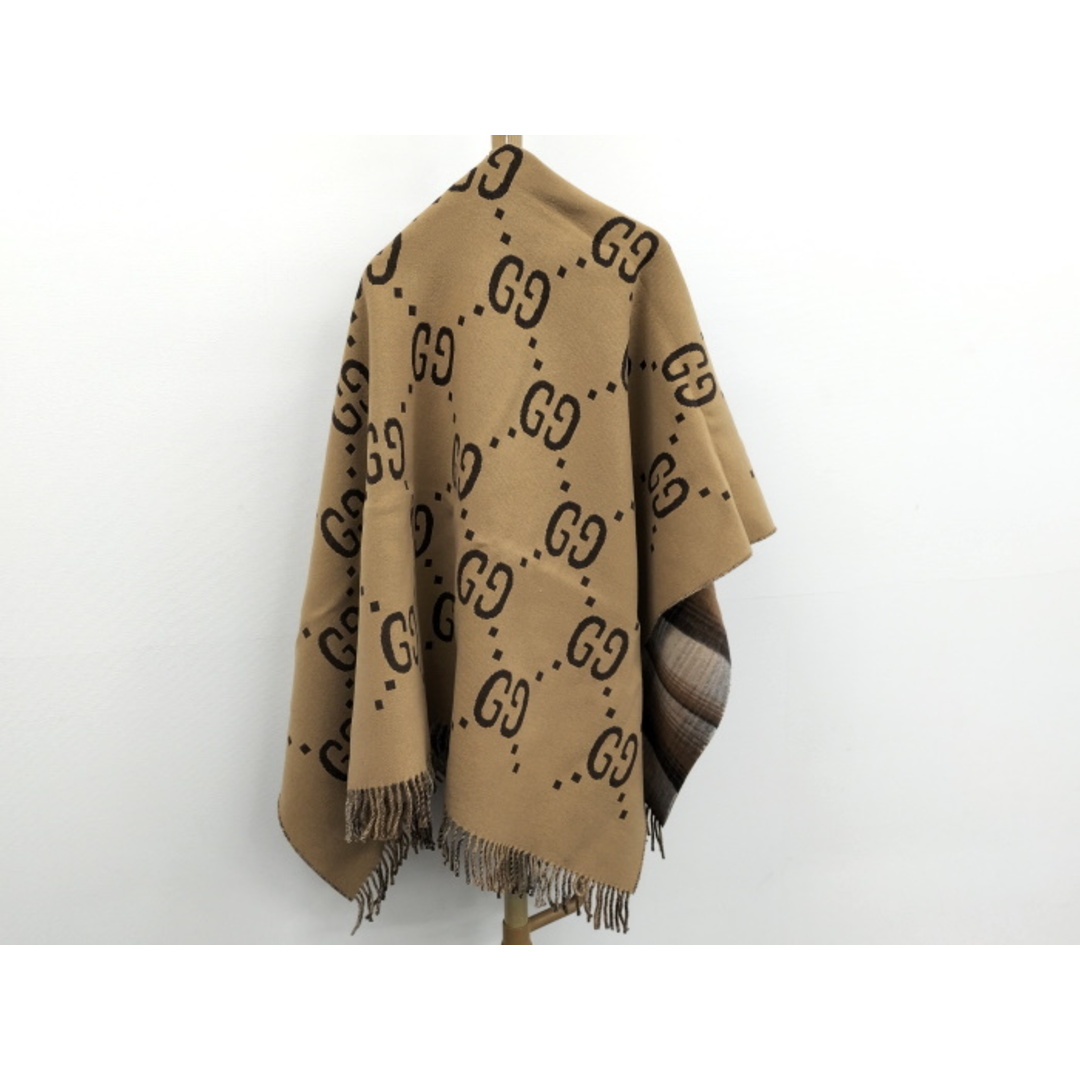 GUCCI - GUCCI ポンチョ ストール GG柄 ウール ベージュの通販 GUCCI - GUCCI ポンチョ ストール GG柄 ウール ベージュの通販