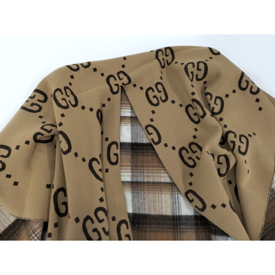GUCCI - GUCCI ポンチョ ストール GG柄 ウール ベージュの通販 GUCCI - GUCCI ポンチョ ストール GG柄 ウール ベージュの通販