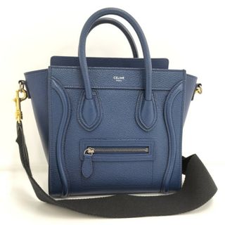 セリーヌ(celine)のCELINE ラゲージナノショッパー レザー ブルー(その他)