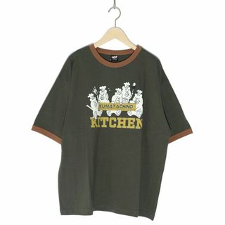 スカラー(ScoLar)のスカラーパリティ 342105 クマたちのキッチンプリントリンガーネックTシャツ(Tシャツ(半袖/袖なし))