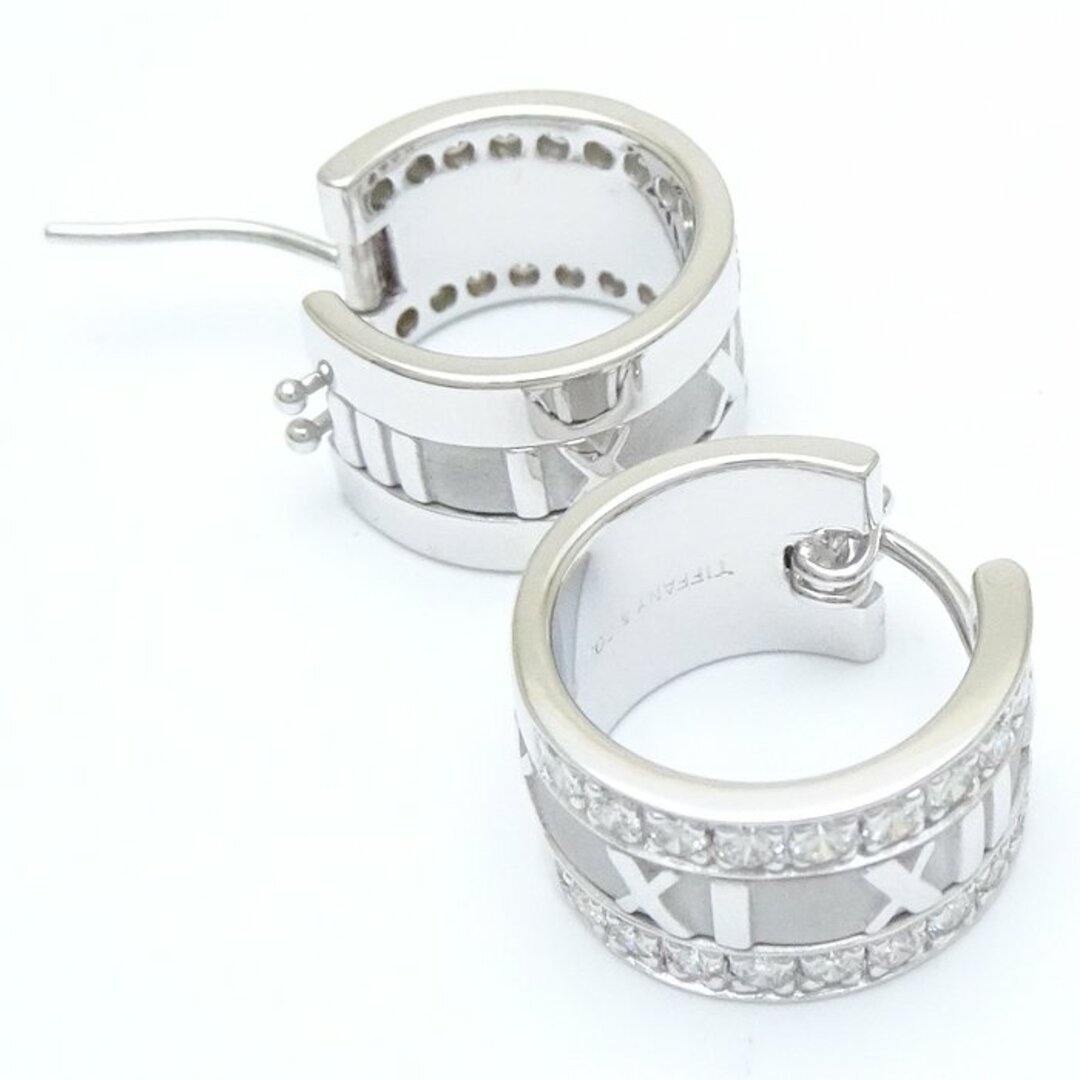 Tiffany & Co.(ティファニー)のTIFFANY&Co. ティファニー アトラス フープ ピアス ダイヤモンド K18WG ホワイトゴールド/291600【中古】【BJ】 レディースのアクセサリー(ピアス)の商品写真