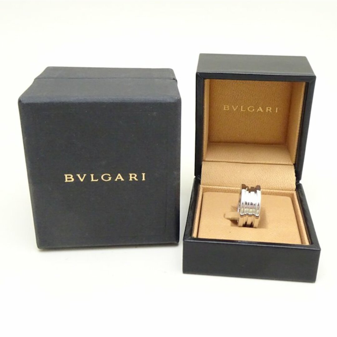 BVLGARI(ブルガリ)のBVLGARI ブルガリ ビーゼロワン リング 指輪 3バンド S #52 11.5号 B.zero1 K18WG ホワイトゴールド/291606【中古】【BJ】 レディースのアクセサリー(リング(指輪))の商品写真