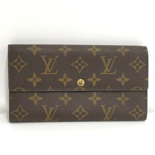 ルイヴィトン(LOUIS VUITTON)のLOUIS VUITTON ポシェット ポルトモネ クレディ 二つ折り長財布(財布)