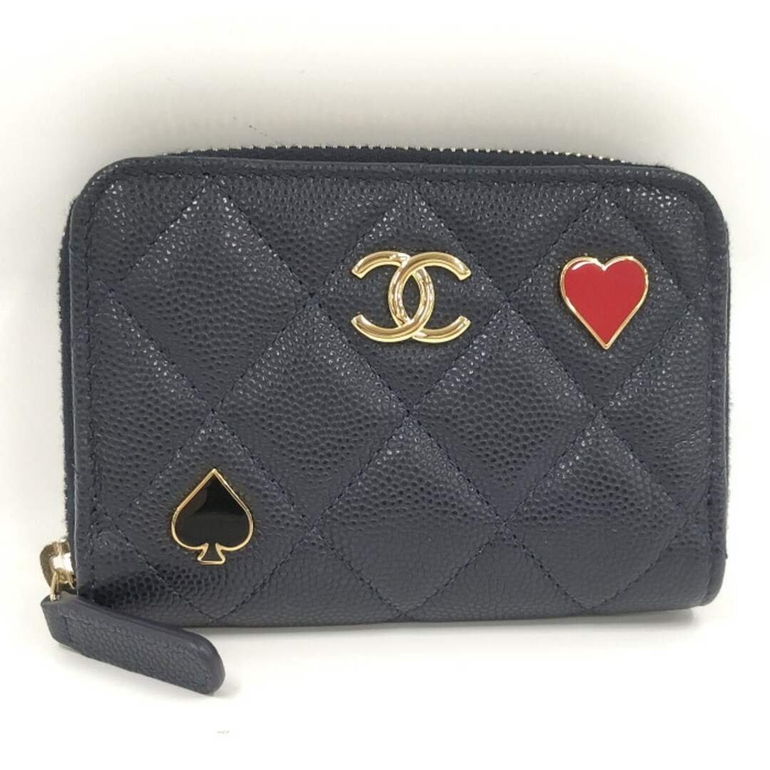 CHANEL - CHANEL コインケース マトラッセ ロゴ トランプ CHANEL - CHANEL コインケース マトラッセ ロゴ トランプ