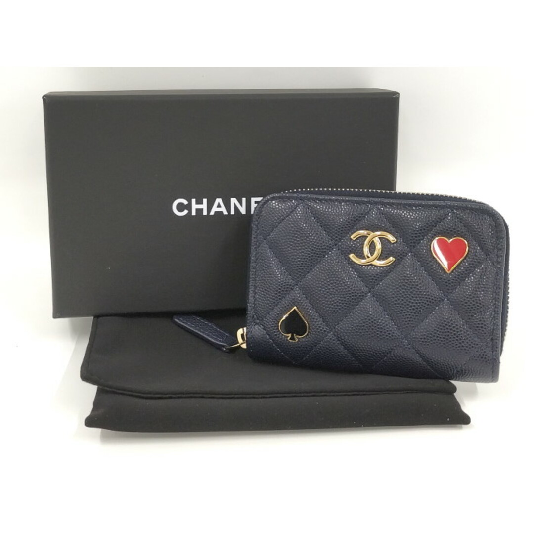 CHANEL - CHANEL コインケース マトラッセ ロゴ トランプ CHANEL - CHANEL コインケース マトラッセ ロゴ トランプ