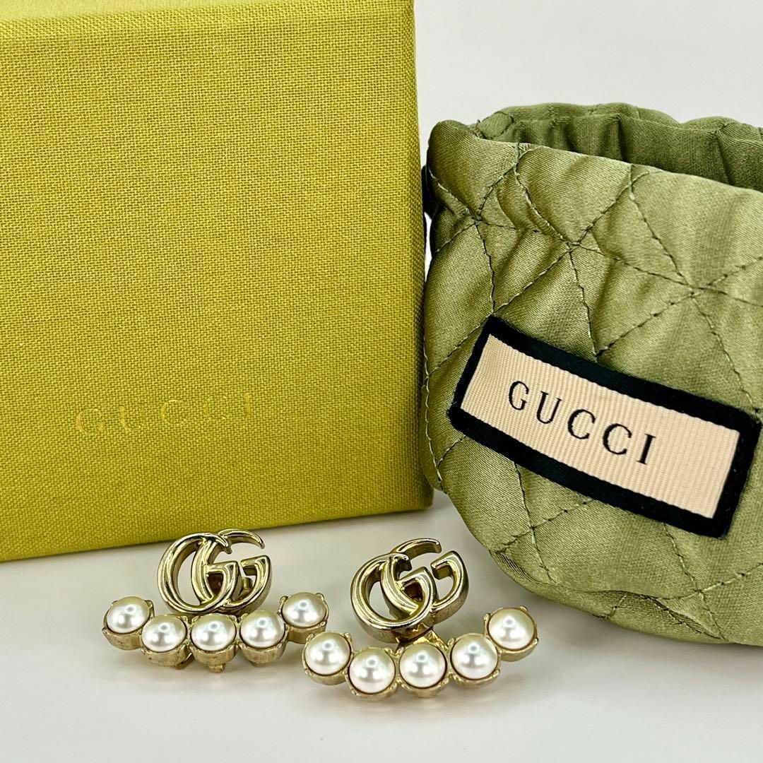 【希少】GUCCI グッチ ピアス パール GGマーモント ゴールド 両耳 | フリマアプリ ラクマ 【希少】GUCCI グッチ ピアス パール GGマーモント ゴールド 両耳 | フリマアプリ ラクマ