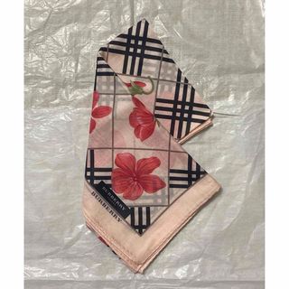 バーバリー(BURBERRY)の未使用 バーバリー burberry 花柄 ハンカチ ブランドハンカチ(ハンカチ)