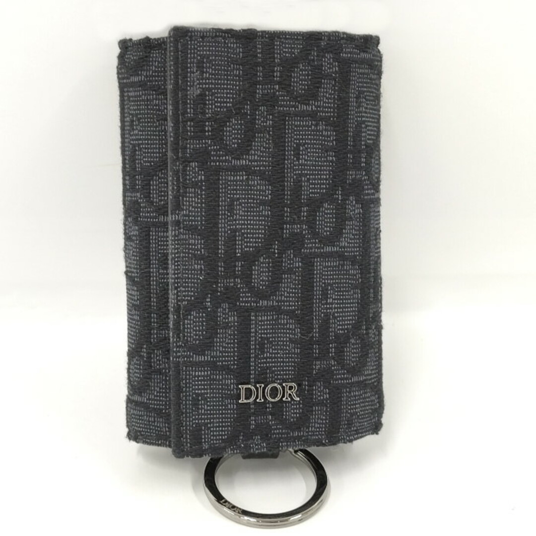 Christian Dior(クリスチャンディオール)のChristian Dior キーケース 6連 オブリーク キャンバス ブラック レディースのファッション小物(キーケース)の商品写真