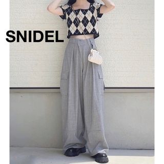 【美品】SNIDEL バリエカーゴパンツ　グレー　雑誌掲載品